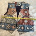 Coldwater Creek Vintage  Aztec Southwest Open Front Vest Women’s Size XL Photo 6