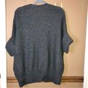 Talbots  Button Front Wool Blend Short Sleeve Sequin Cardigan Sweater Grey Large Photo 1