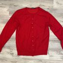 Urban Coco Red Long Sleeve Button Up Women's Cardigan Knit Sweater Size Large Photo 4