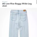 American Eagle Light Wash Light Distress Baggy Jeans sz 10 Photo 14