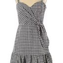 Parker Black & White Gingham Print Dress Photo 0