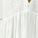 Boho Me NEW  Womens S Dress Gauzy Smocked White Sundress Feminine Flirty Photo 4