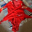 Capulet Revolve x  Bodysuit Red Blouse Small Photo 10