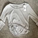 Gilly Hicks long sleeve waffle cropped top Photo 0