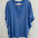 Natori  Blue Dolman Sleeve NWT Top Blouse Size XL Photo 7