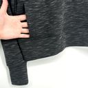 prAna  Sunrise Cropped Crewneck Sweatshirt Women’s Size Small in Black & Gray Photo 4