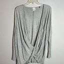 CAbi 🌺  grey deep cut twist blouse Photo 0