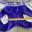 Under Armour Size Medium Purple Athletic Activewear Shorts with Pockets Photo 4