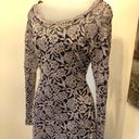 Sequin Hearts Navy/Cream Mini Dress Size Large Photo 1