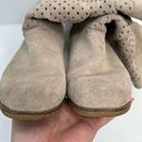 Toms  Boots Size 9 Serra Perforated Suede Leather Slouch Beige Oxford Tan Shoes Photo 8