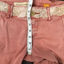 Pilcro  Pink Hyphen Chino Pants Size 26P Embroidered Floral Waist - 30x28 actual Photo 7