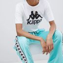 Kappa  Relaxed T-Shirt With Large Front Logo White Black Sold Out Rare Medium M Photo 2