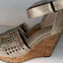 Marc Fisher ‎ tan wedge sandals size 7 Photo 3