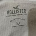 Hollister White Ribbed Tank top Photo 4