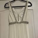 Blush Prom By Alexia White Long Dress V Neck Size 2 Photo 2