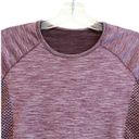 Sweaty Betty  Long‎ Sleeve Activewear Top Size S Purple Space Dye Vents Stretch Photo 2