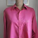 Oscar de la Renta Vintage  Shirt L Pink Button Down Long Sleeve Women Barbiecoree Photo 3