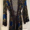 Willow & Clay Sheer  velvet floral robe in size small bohemian duster boho Photo 0