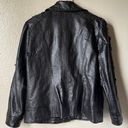 GUESS Black Leather Jacket Photo 1