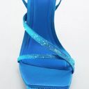 ZARA NWT  RHINESTONE HIGH HEEL SANDALS Gladiator Leather Photo 3