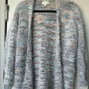 Altar'd State Altar’d State fuzzy sweater cardigan open front NWT size small in peacock multi Photo 0