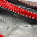 Tahari  Women's Kiki Patent Leather Mirrored Block Heel Slip-on Flats Red Sz 6.5 Photo 1