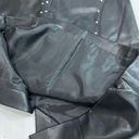 Worthington  Black Faux Leather Silver Stud Detail Skirt Photo 6