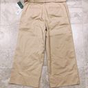 Ralph Lauren LRL BELTED TWILL WIDE-LEG PAPERBAG PANTS 14 KHAKI Photo 3