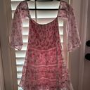 Romantic Floral Pink Dress from Boutique Size L Photo 0