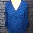 Candie's *  Hexagon Blue and Black top Size XS Photo 0