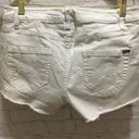 Max jeans White denim cut off distressed shorts  4 Photo 2