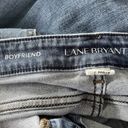 Lane Bryant  SZ 18 Boyfriend Jeans Distressed Stretch Pockets Zip-Fly Whiskered Photo 6