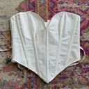 White Corset Top Size XS Photo 2