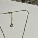 Monet  Costume Necklace Gold Tone / Rhinestone Pendant Photo 1