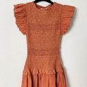 Ulla Johnson NEW  Madeline smocked flutter sleeve dress Photo 3