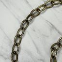 Chico's  Chunky Rhinestone Faux Pearl Gold Tone Metal Chain Link Belt OS One Size Photo 8