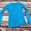 Marmot  Women Raglan Sleeve Knit T-Shirt Blue Printed Small Crewneck Photo 6