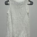 J.Jill  Linen Cotton Blend White Knit Sleeveless Sweater Size XS Photo 2