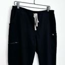 FIGS Yola Skinny Scrub Pants Black Large Tall Photo 2