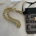 Juicy Couture Vinyl Logo Coin Purse Card Carrier Wallet Keychain Photo 2