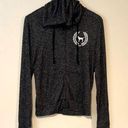 PINK - Victoria's Secret PINK Full Zip Sweatershirt. Hoodie. Size Small Black/White Photo 0