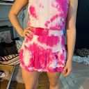 Skylar + Madison Tye-dye Pink Mini Skater Dress Size M Photo 3