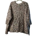 Lou & grey  for LOFT Cream Purple Flecked Chenille Poncho Sweater Womens Pullover Photo 1