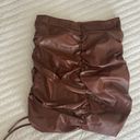 Princess Polly Faux Leather Mini Skirt Brown Size 4 Photo 4