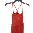 Free People Happiness Runs Square Neck Body Suit One Piece Burndt Orange Womens Photo 8