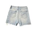 Frame  Sz 30 Cutoff Paint Splatter Light Wash Stretch Jean Shorts Jorts #P4-4 Photo 1