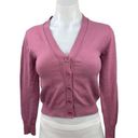 Urban Outfitters  Pink V Neck Big Button Up Cropped Cardigan Sweater Top Size S Photo 0