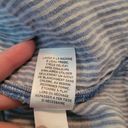 Caslon  Blue Striped Cotton Popover Tunic Shirt Photo 8