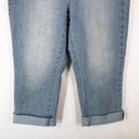 Cache  Size 4 Capri Jeans Cropped Light Blue Rhinestones Cuffed Pockets 1075 Photo 6