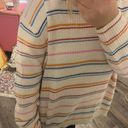 Popsugar Rainbow Cream Sweater Photo 2